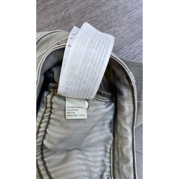 Abercrombie Fitch Skinny Women’s Strech Distressed Jeans Size 28 Light Green - Picture 7 of 10